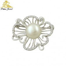 Gümüş Zirkon Tarz Broş